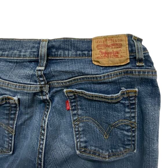 Levis 550 Red Tab Jeans Womens 12P Relaxed Bootcut Stretch Mid Wash Streetwear - Picture 8 of 11